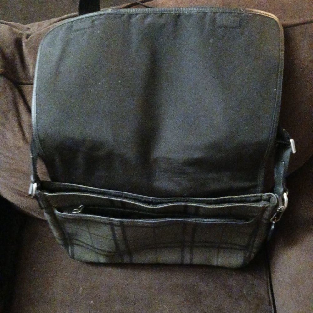 Coach 100% authentic unisex messenger Style plaid bag - Picture 2 of 3